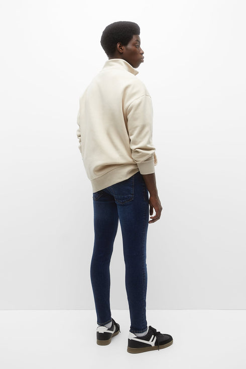 PULL & BEAR SLIM FIT DENIM JEANS | DARK BLUE